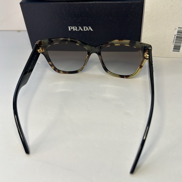 PRADA Acetate Cat Eye Sunglasses SPR 23X-F Black - Picture 7 of 14